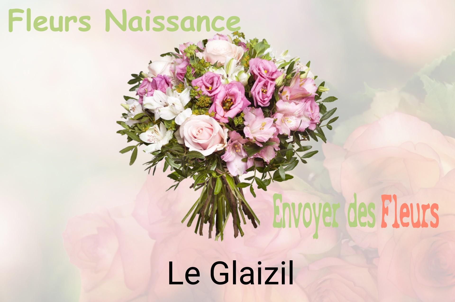 Bouquet de fleurs de naissance livré à Le Glaizil